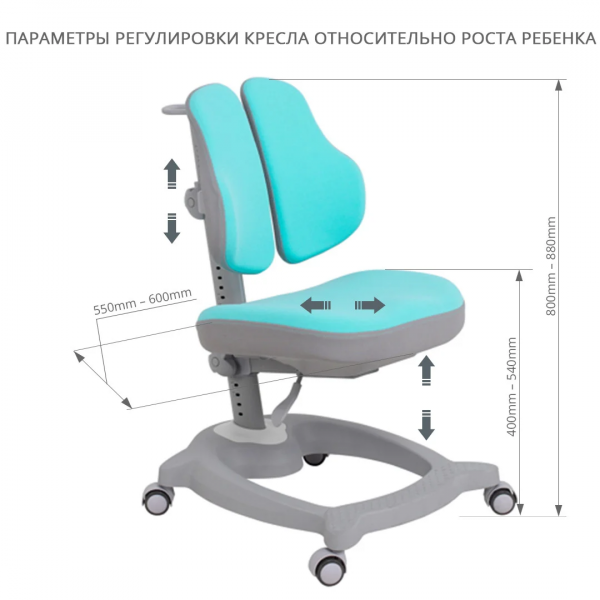 Растущее кресло FunDesk Diverso Mint