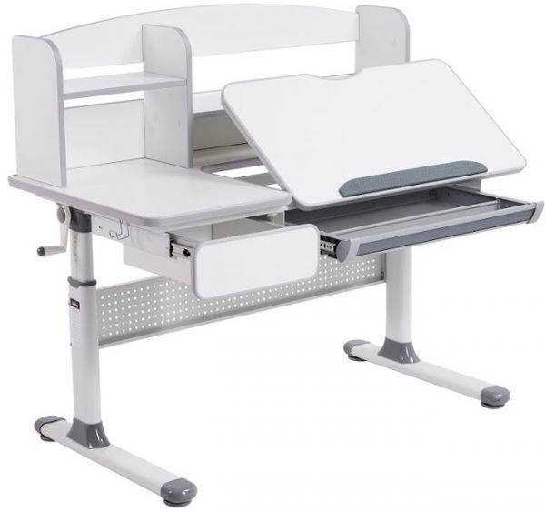 Парта Cubby Rimu Grey с креслом FunDesk Vetta II Grey