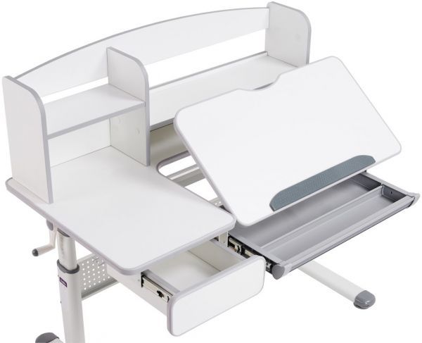 Парта Cubby Rimu Grey с креслом FunDesk Vetta II Grey