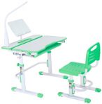 Комплект парта и стул Cubby Botero Green с лампой FunDesk L1