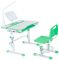 Комплект парта и стул Cubby Botero Green с лампой FunDesk L1