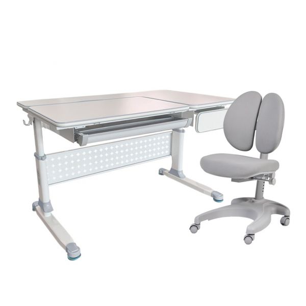 Парта Cubby Brunia Grey и кресло FunDesk Solerte Grey