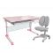 Парта Cubby Brunia Pink и кресло FunDesk Solerte Grey