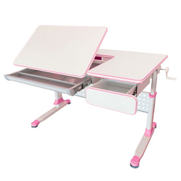 Парта Cubby Brunia Pink и кресло FunDesk Solerte Grey