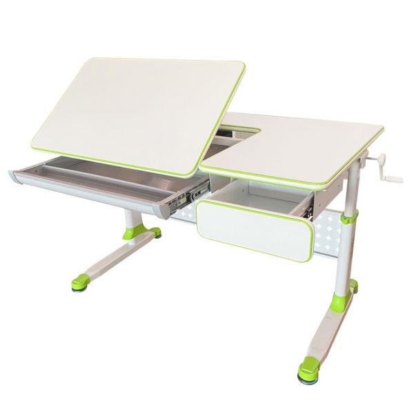 Парта Cubby Brunia Green и кресло FunDesk Solerte Grey