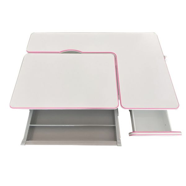 Парта Cubby Brunia Pink и кресло FunDesk Solerte Grey