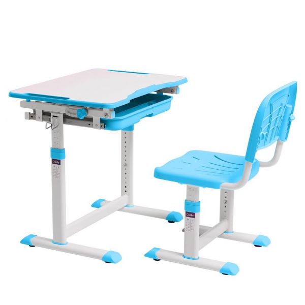 Детская растущая парта трансформер для школьника и стул Cubby Sorpresa Blue