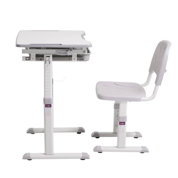 Детская растущая парта трансформер для школьника и стул Cubby Sorpresa Grey