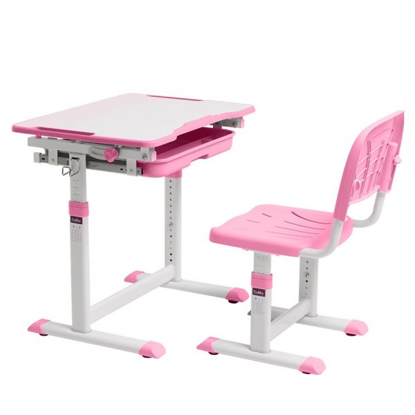 Детская растущая парта трансформер для школьника и стул Cubby Sorpresa Pink