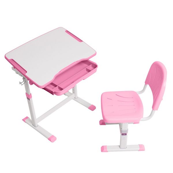 Детская растущая парта трансформер для школьника и стул Cubby Sorpresa Pink