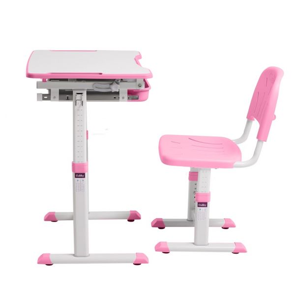 Детская растущая парта трансформер для школьника и стул Cubby Sorpresa Pink