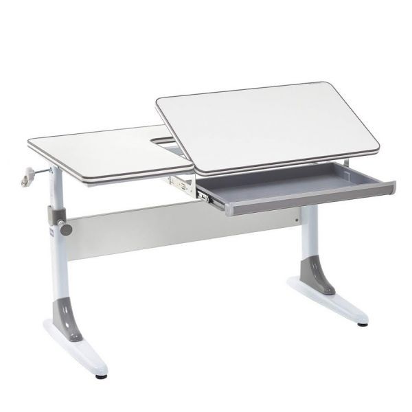 Парта Cubby Grato Grey и кресло FunDesk Cielo Grey