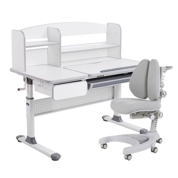 Комплект Cubby парта Rimu Grey с креслом Aranda Grey