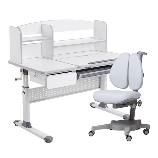 Парта Cubby Rimu Grey и кресло Cubby Brassica Grey