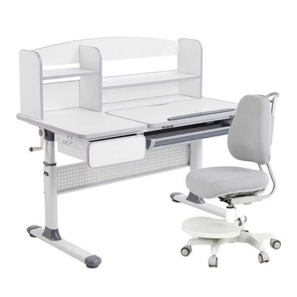 Комплект Cubby парта Rimu Grey с креслом Paeonia Grey