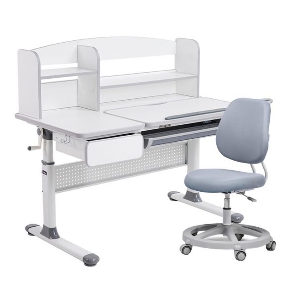 Парта Cubby Rimu Grey и кресло FunDesk Pratico Grey