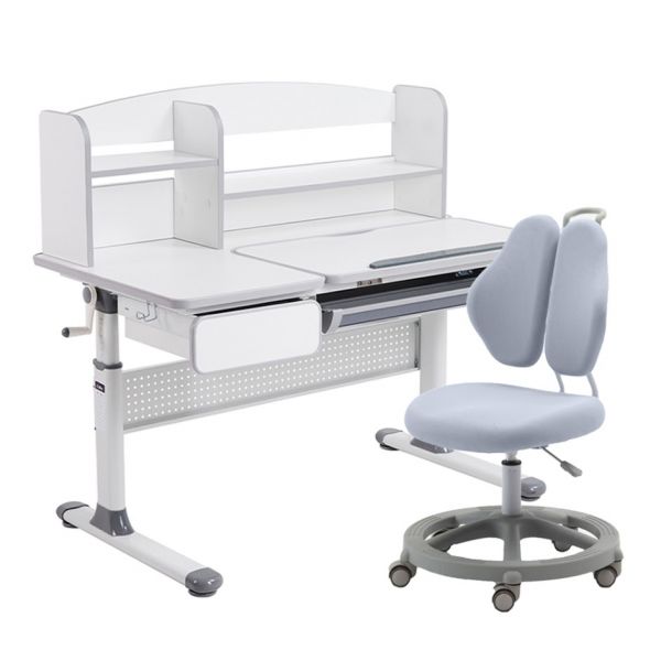 Парта Cubby Rimu Grey и кресло FunDesk Pratico II Grey