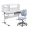 Парта Cubby Rimu Grey и кресло FunDesk Pratico II Grey