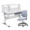 Комплект парта Cubby Rimu Grey и кресло FunDesk Vetta Grey