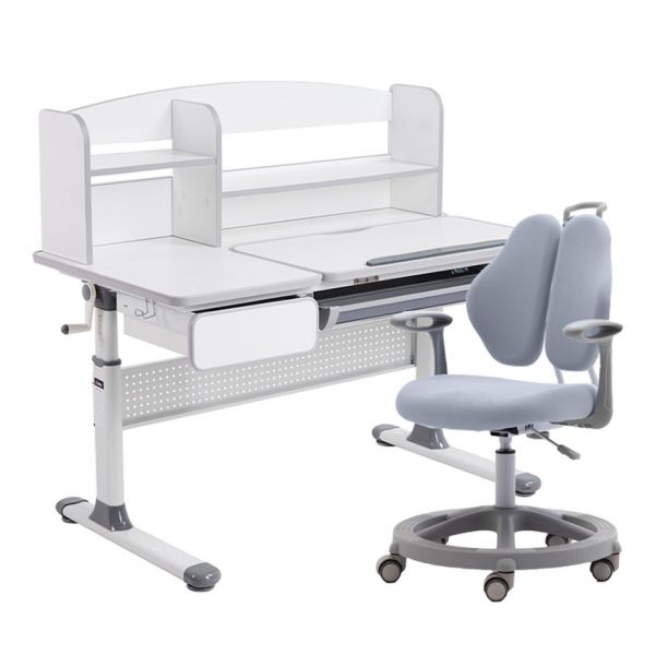 Парта Cubby Rimu Grey с креслом FunDesk Vetta II Grey