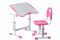 FunDesk растущая детская парта и стул Sole II Pink