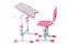 FunDesk растущая детская парта и стул Sole II Pink