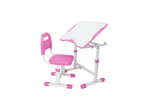 FunDesk растущая детская парта и стул Sole II Pink