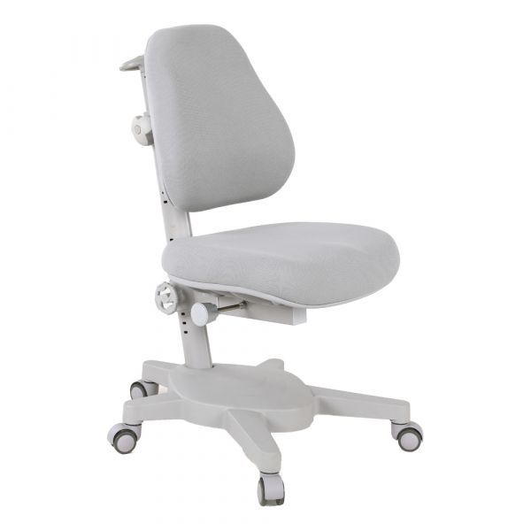 Cubby растущая парта Rimu Grey и учебное кресло Solidago Grey