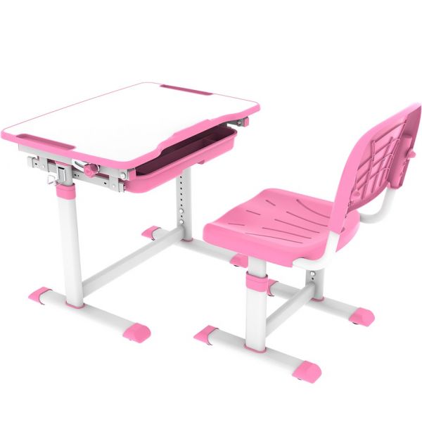 Детская растущая парта трансформер для школьника и стул Cubby Sorpresa Pink