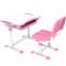 Детская растущая парта трансформер для школьника и стул Cubby Sorpresa Pink