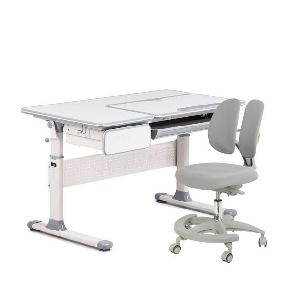 Комплект парта Cubby Toru Grey с креслом FunDesk Primo Grey