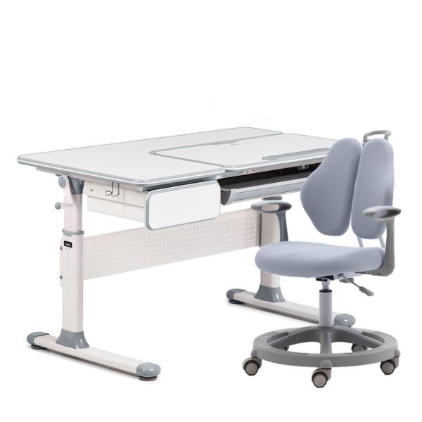 Комплект парта Cubby Toru Grey и кресло FunDesk Vetta II Grey