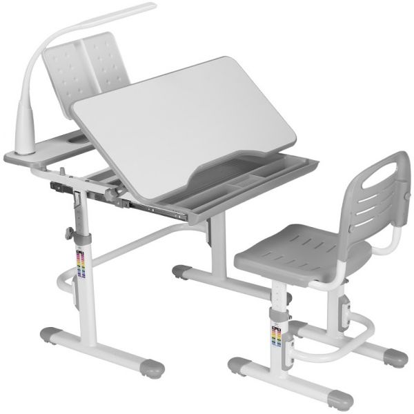 Растущая детская парта и стул Cubby Botero Grey